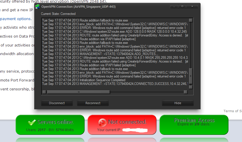 openvpn not found airvpn reddit