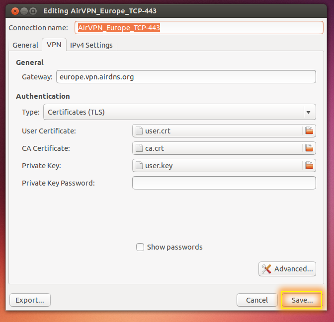 network-manager-openvpn ubuntu commands